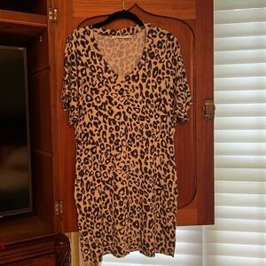 Ellison Leopard Jersey Dress